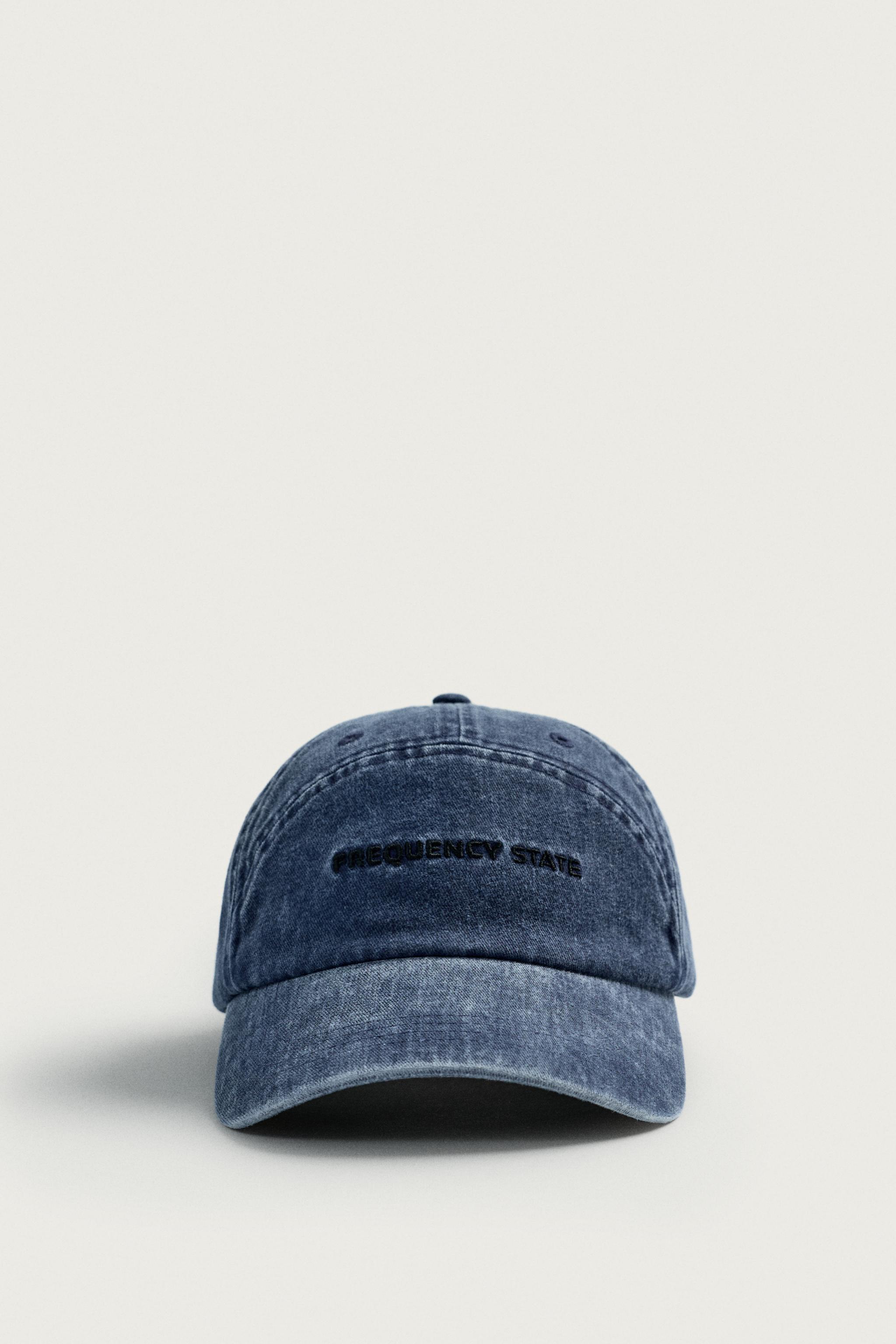 WASHED EMBROIDERED TEXT CAP