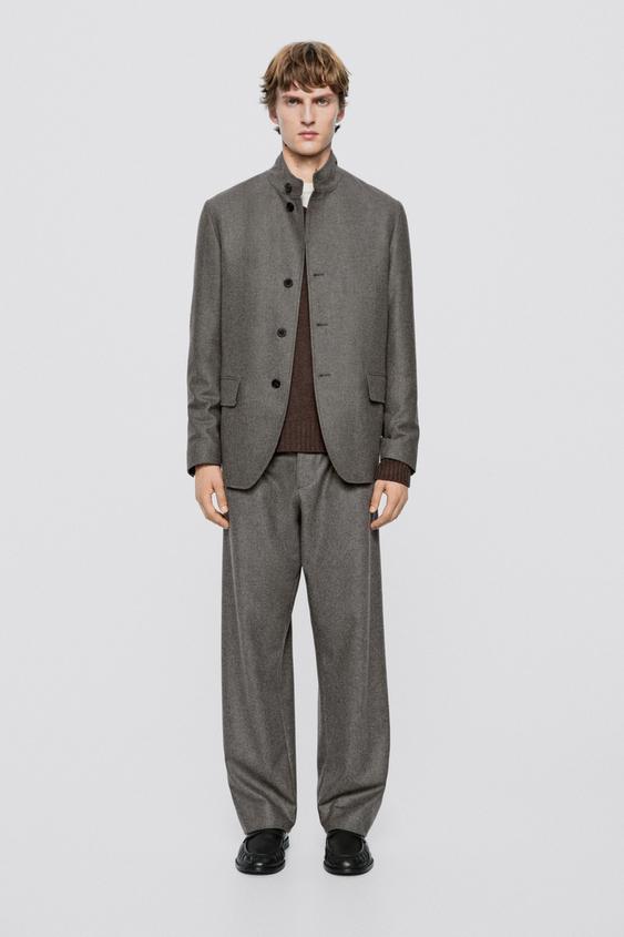 Zara 100% wool total look overshirt - LIMITED EDITION - Mid-ecru - Image 0