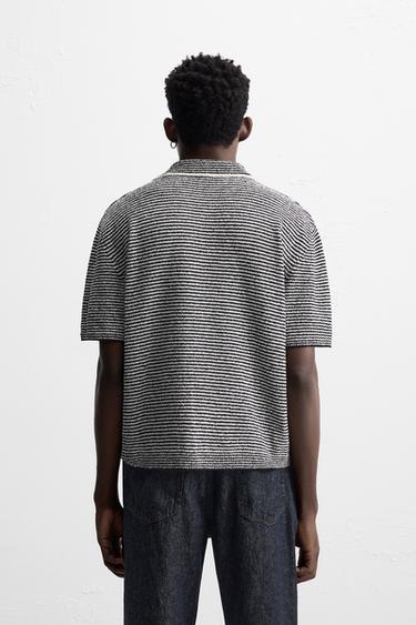 POLO EN MAILLE RAYURES - Rayures de Zara - Image 2