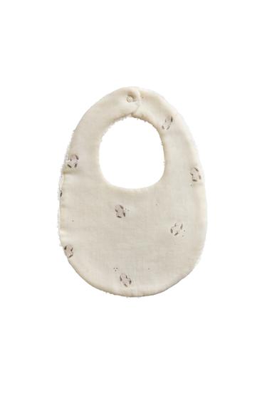 BUNNY BABY BIB - Cream by Zara