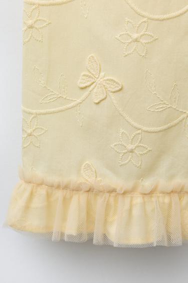 BUTTERFLY TULLE CULOTTES - Light yellow by Zara - Image 3