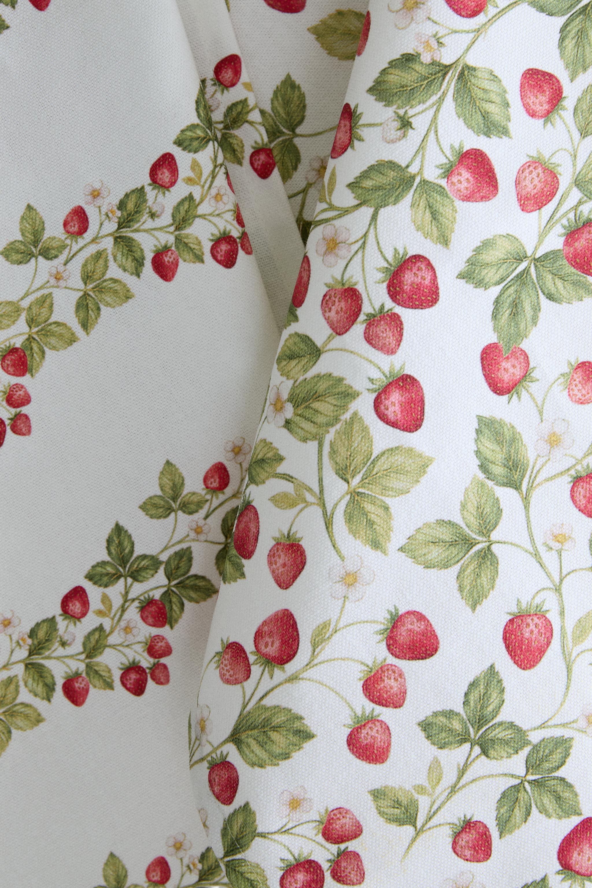 LOT TORCHONS CUISINE FLEURS (LOT DE 2