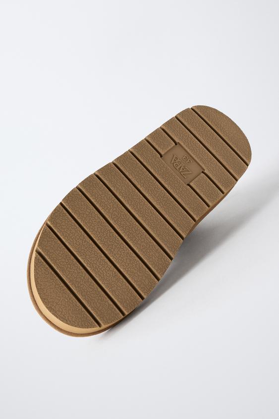BOTTINES EN CUIR DOUBLÉES - Marron de Zara - Image 7