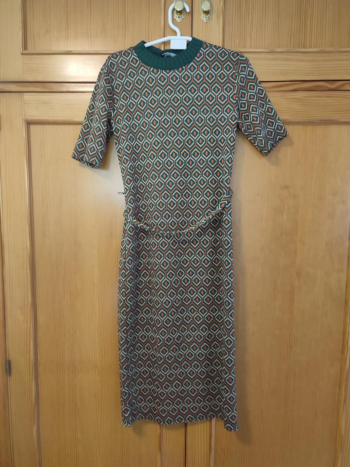 JACQUARD MIDI DRESS