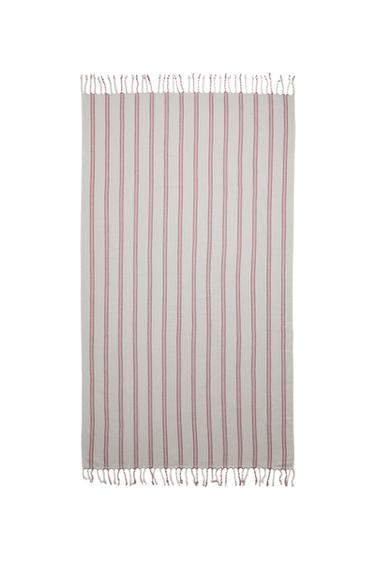 STRIPED WRAP BEACH TOWEL - Red by Zara