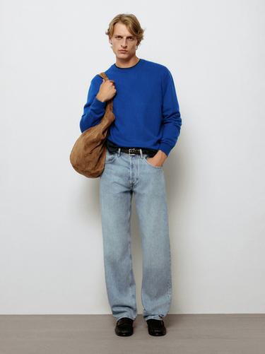 Jeans wide leg - Azul claro de Zara - Imagen 0
