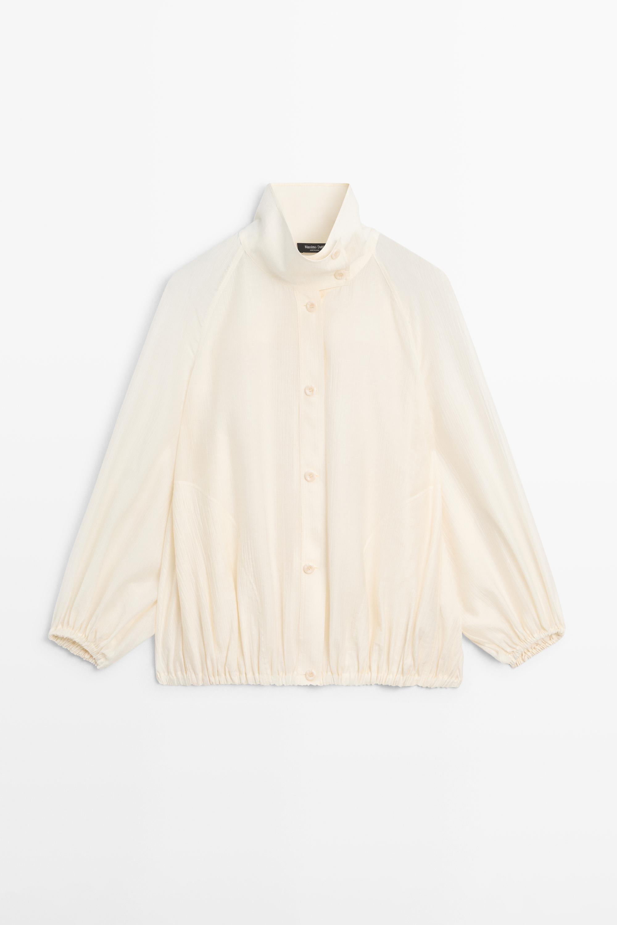 Transparent bomber jacket