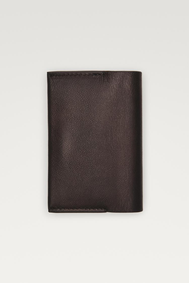 Nappa leather wallet — Brown