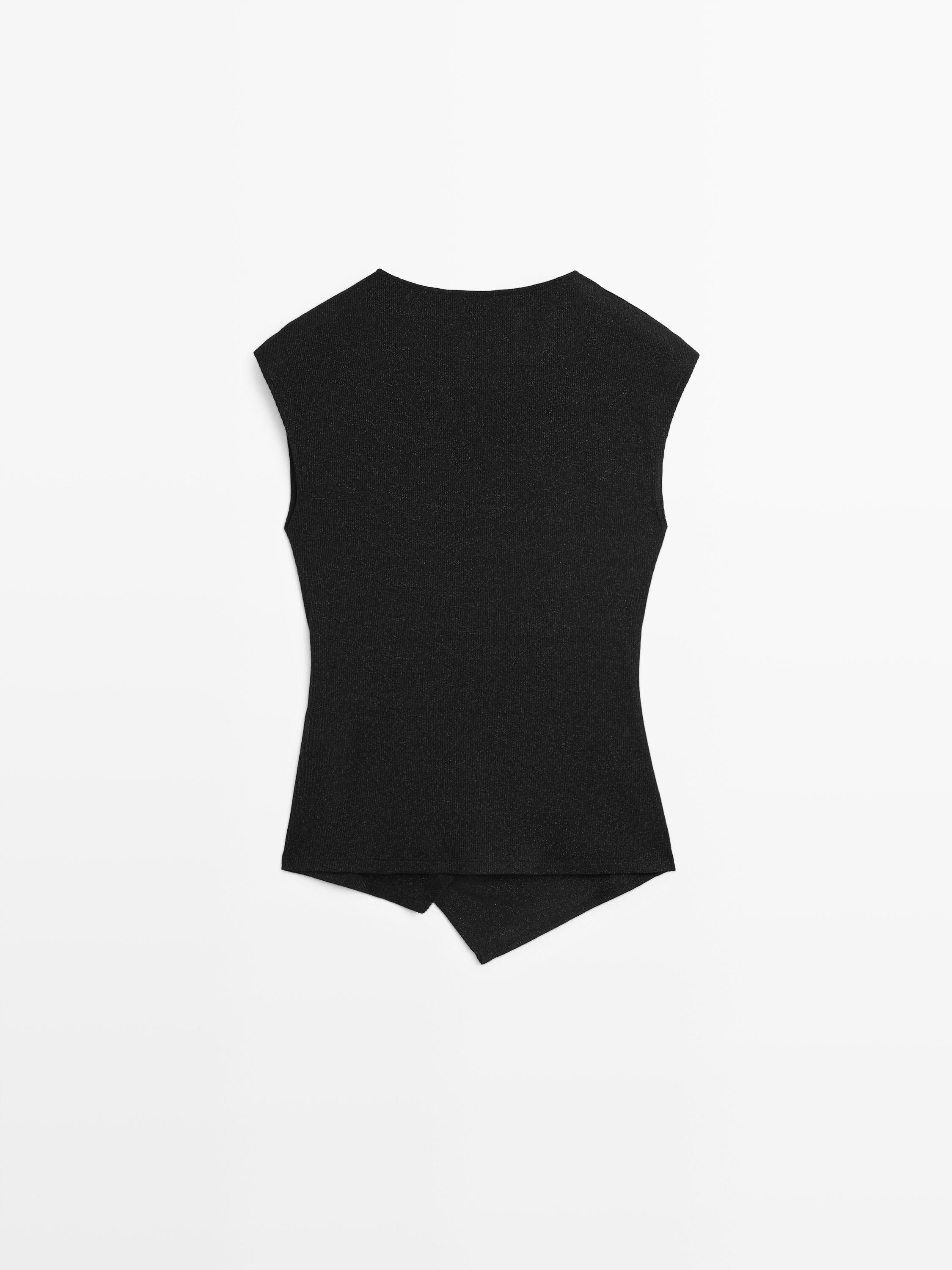 Top cache-cœur finition métallisée