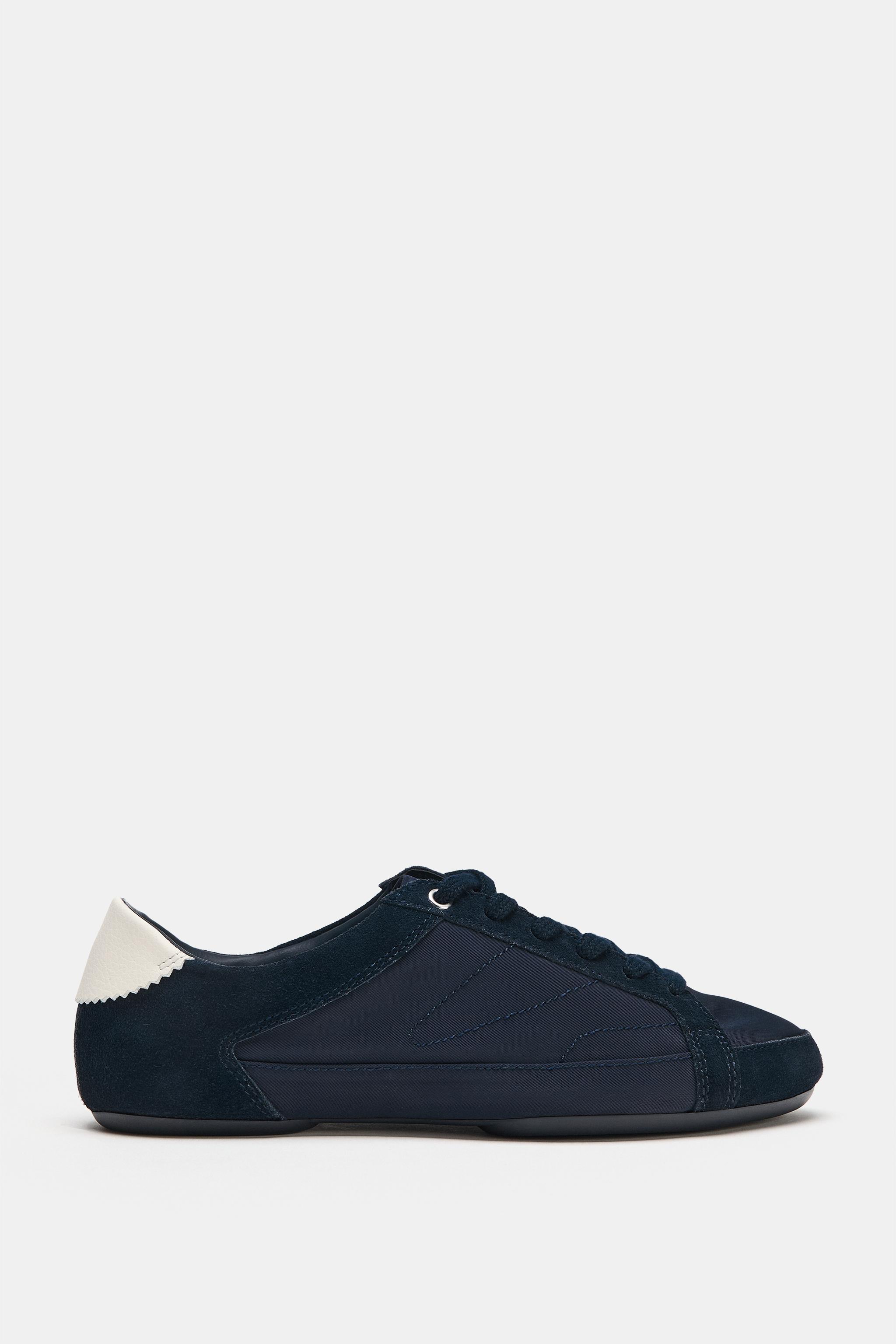 Женские кроссовки Zara BLUCHER SNEAKERS WITH HEEL DETAIL — фото 4