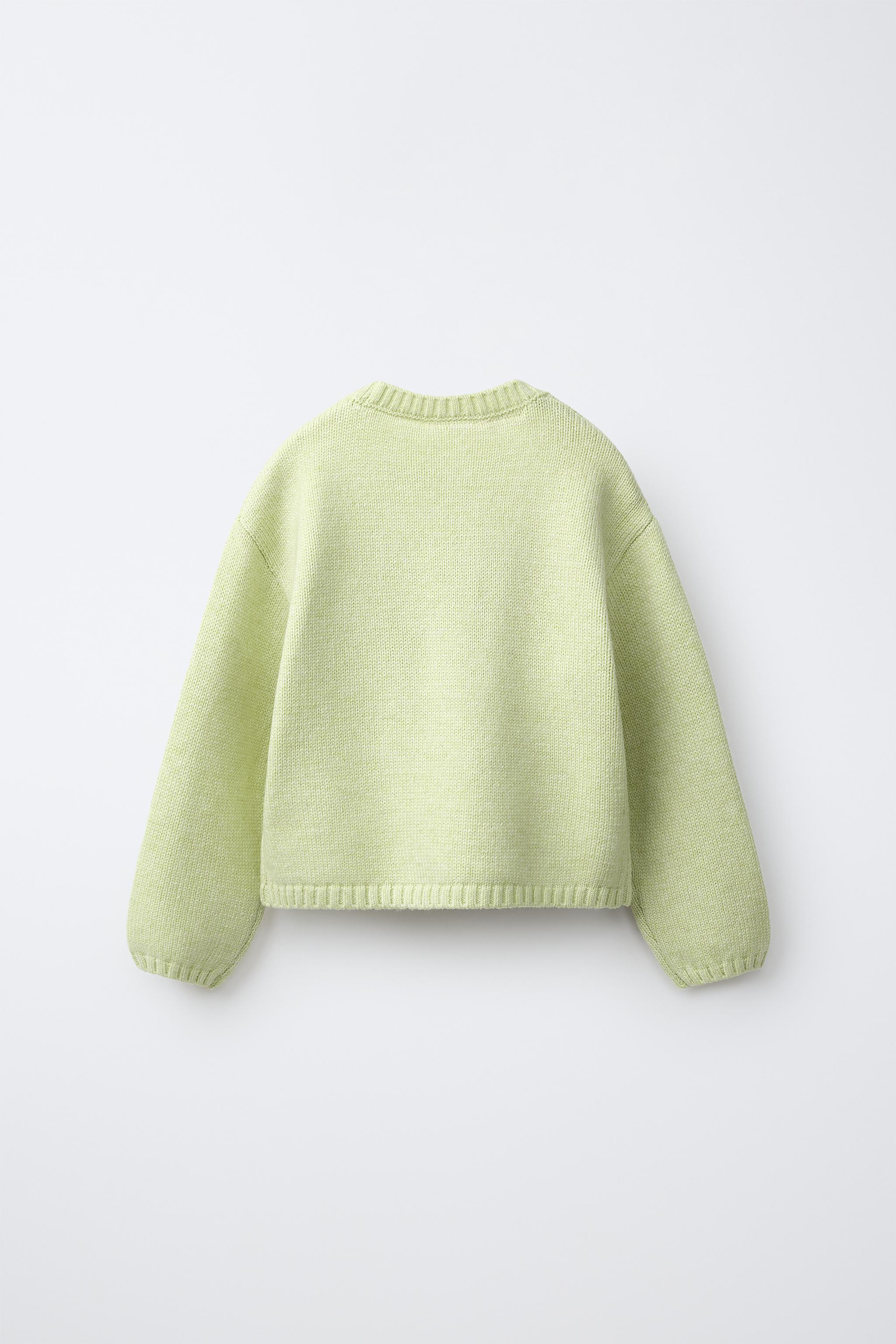 DAISY © DISNEY WOOL-BLEND KNIT JUMPER — Lime green