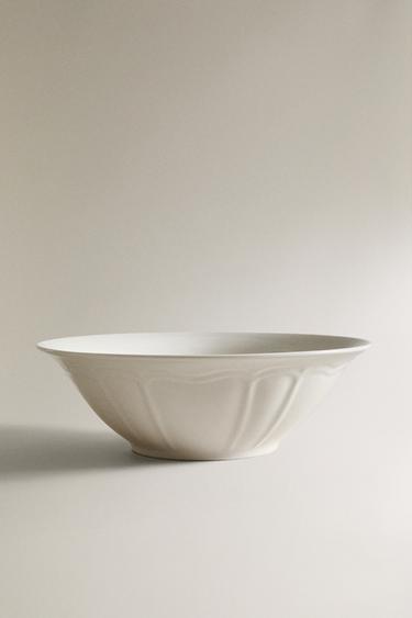 SALADIER PORCELAINE RELIEF - Blanc de Zara - Image 0