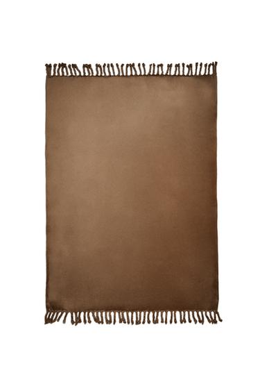 MANTA POLAR FLECOS - Tostado de Zara