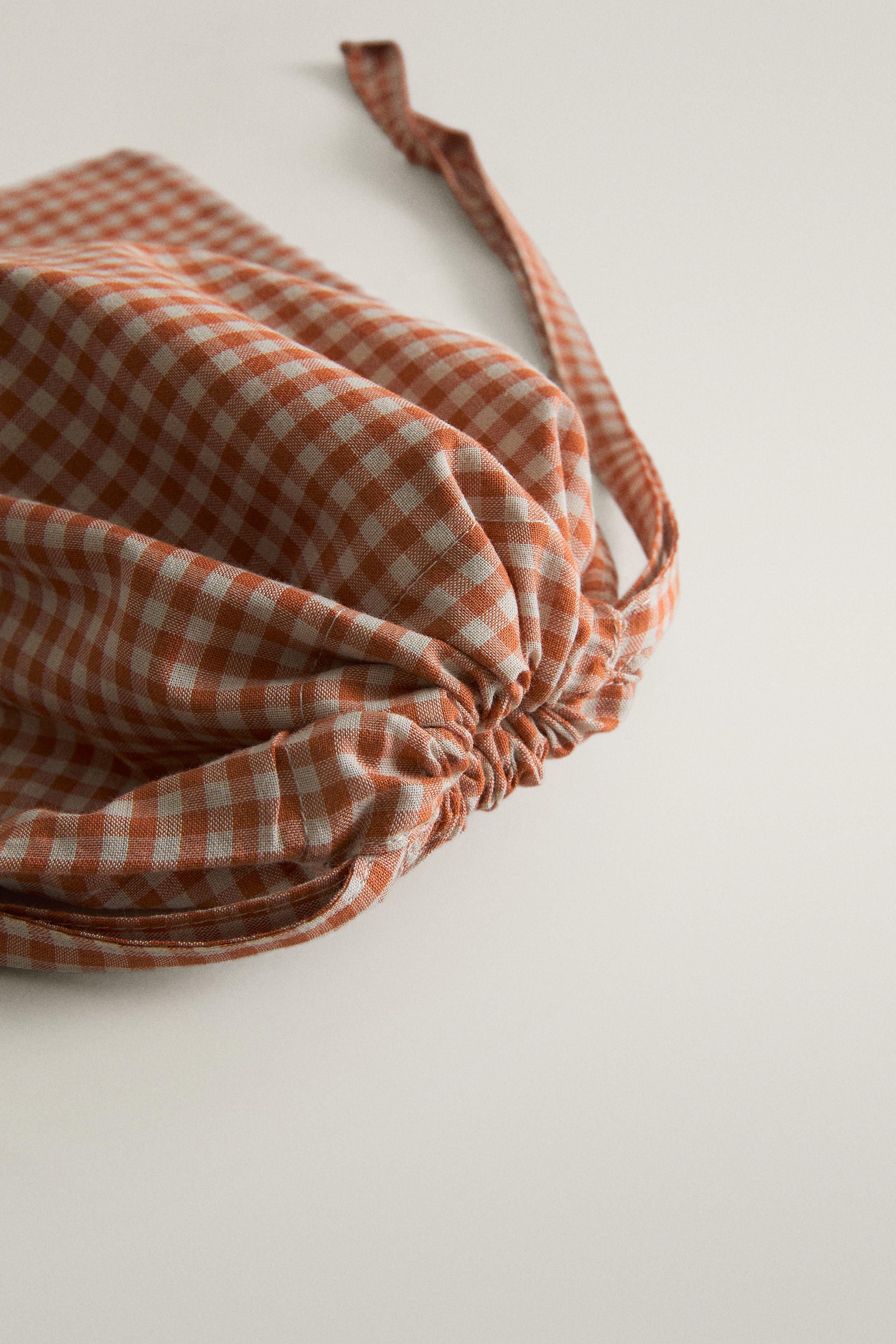 VICHY COTTON BABY BAGS (PACK OF 2)