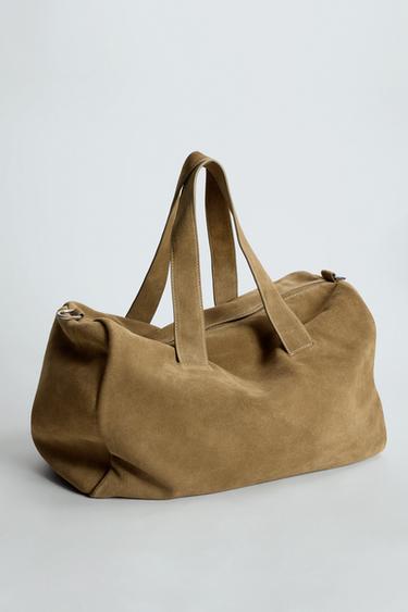LIMITED EDITION LEATHER TRAVEL BAG - Brown by Zara