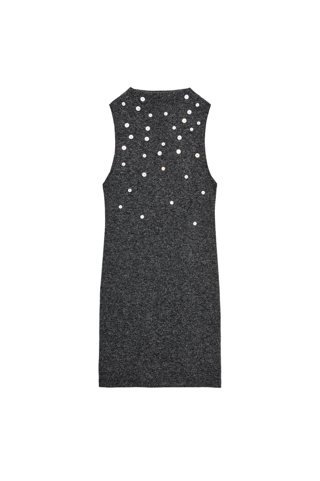 SOFT BUTTON SHORT DRESS - image 3