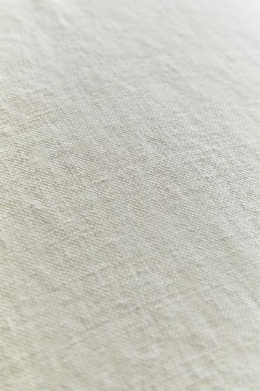 WASHED LINEN CUSHION COVER - Oyster-white by Zara - Image 2