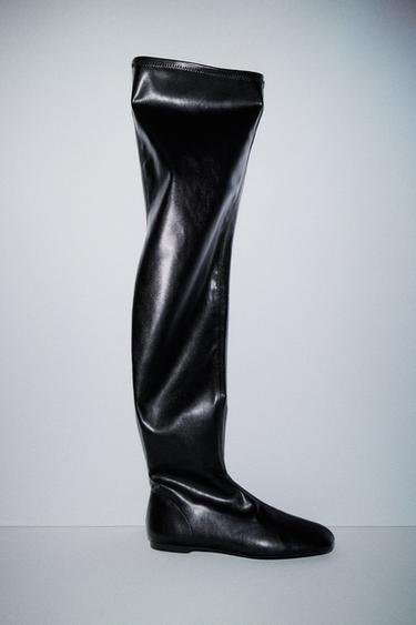 BỐT CỔ CAO XL - Đen từ Zara