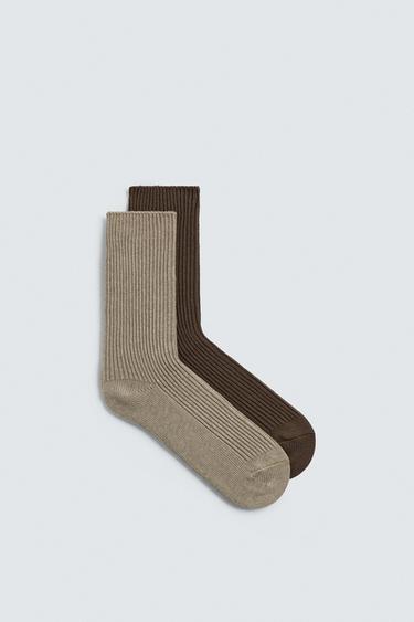 CHAUSSETTES CÔTELÉES LOT DE 2 - divers de Zara