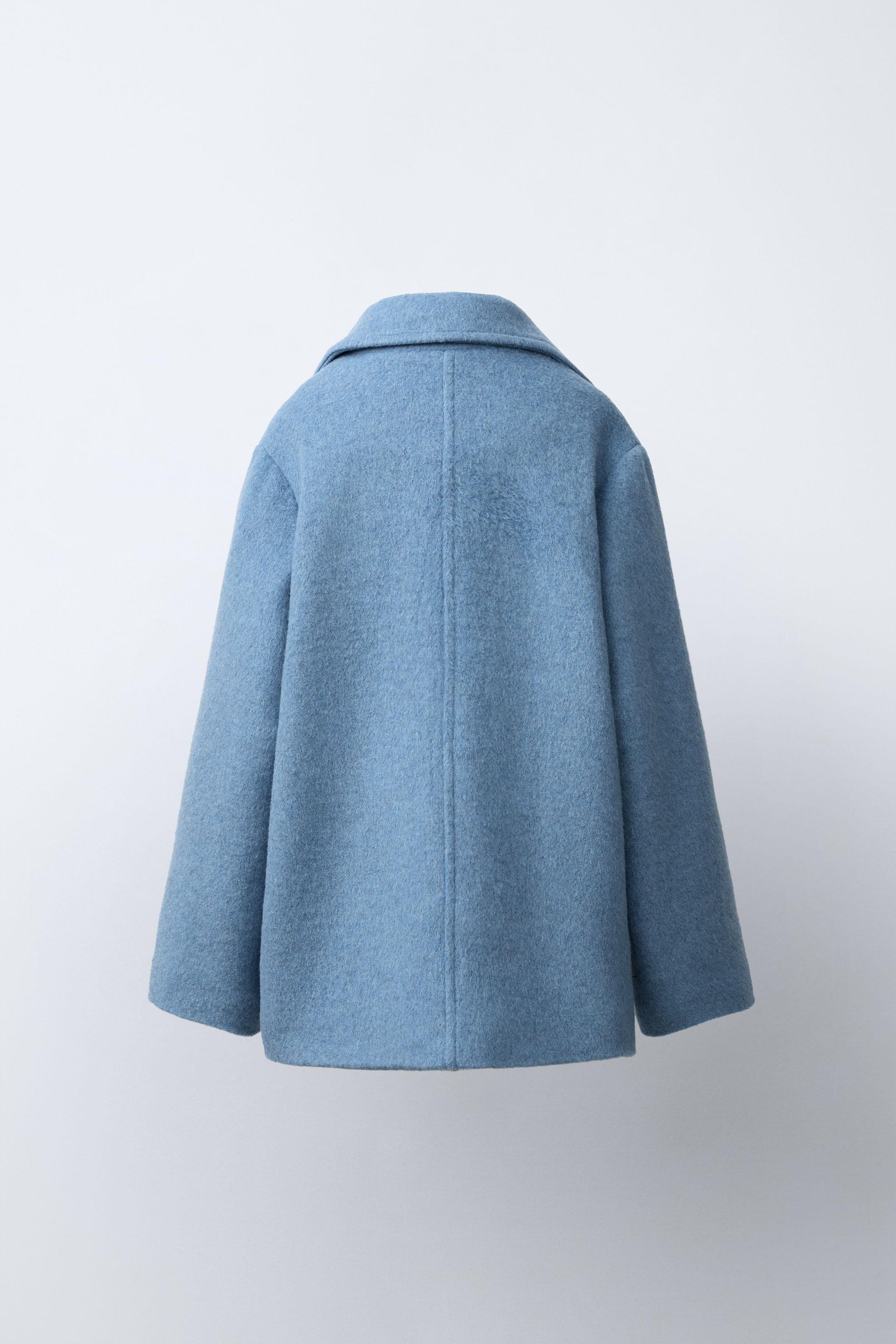 ウール混コート - ライトブルー | ZARA Japan / 日本