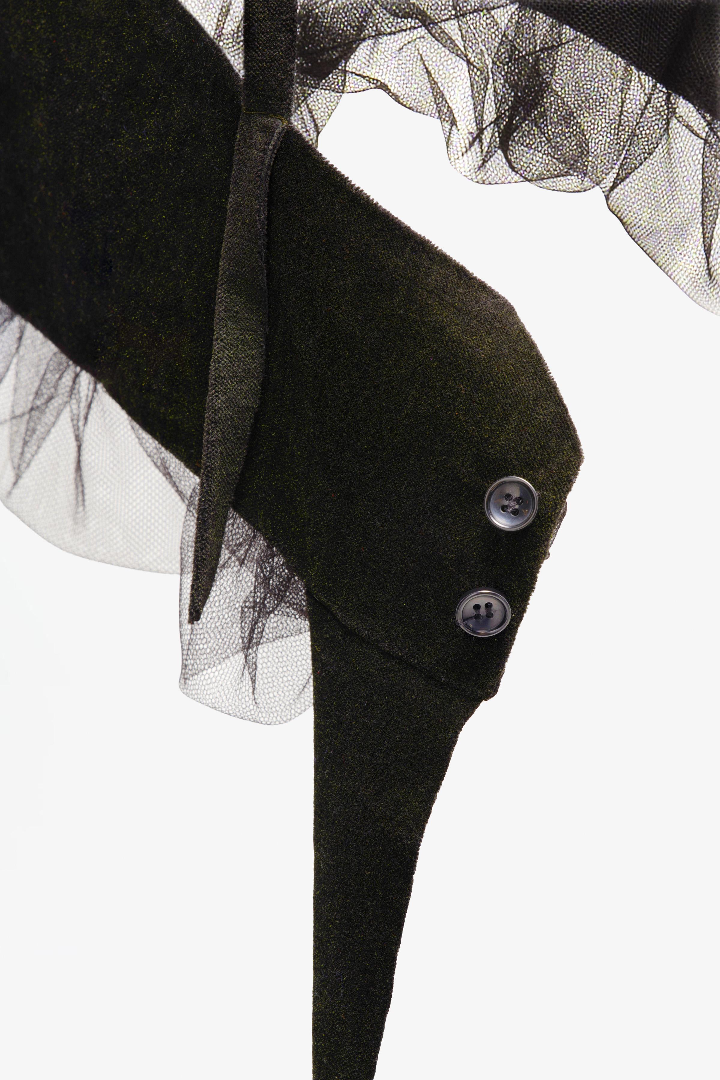 LIMITED EDITION VELVET AND TULLE TOP