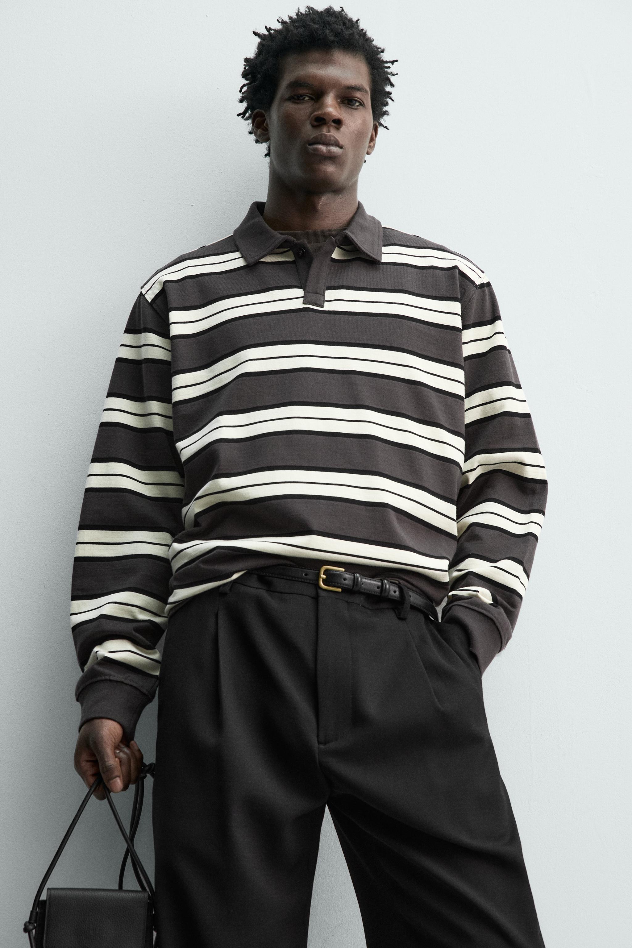 POLO REGULAR FIT À RAYURES