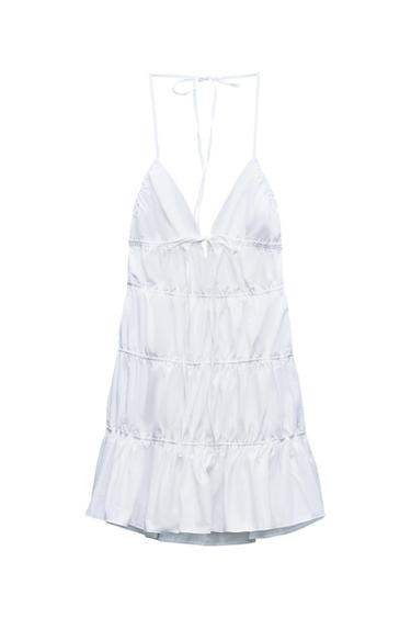 TIERED TRENCH DRESS