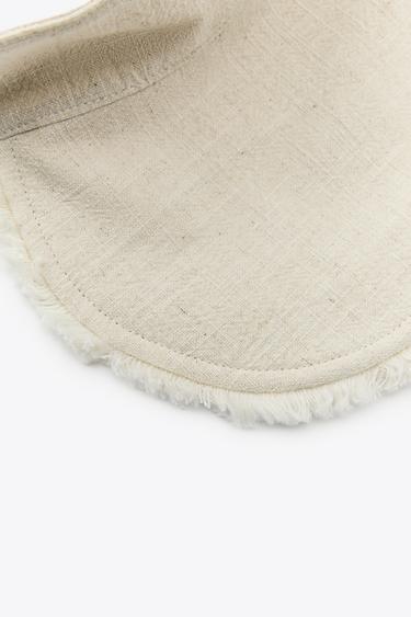 VISIÈRE EFFILOCHÉE AVEC LIN - Beige clair de Zara - Image 2