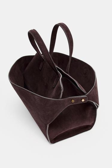 SAC EN CUIR CITY - Marron de Zara - Image 4