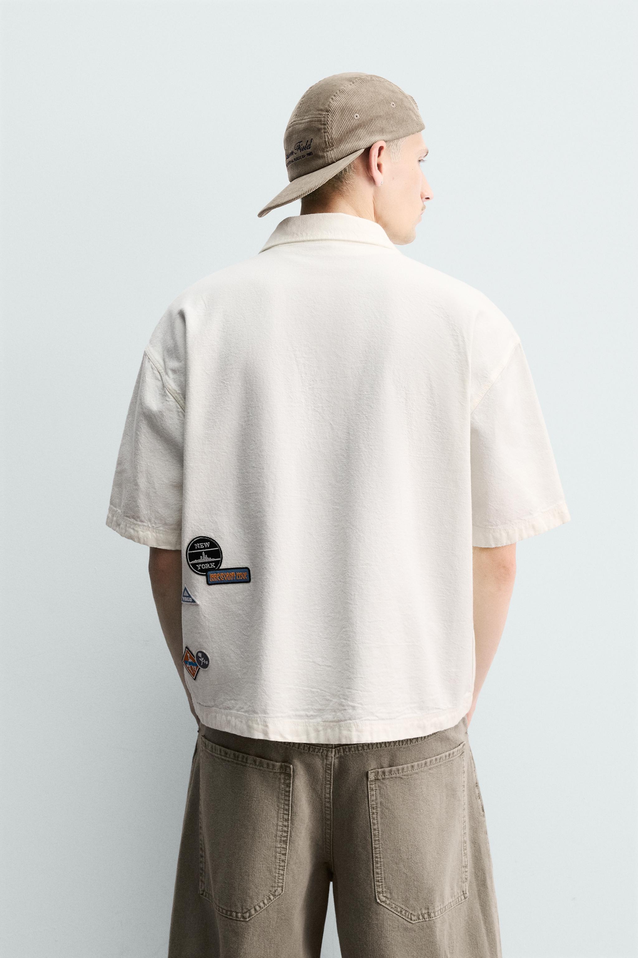 CHEMISE RELAXED FIT BRODERIE PIÈCES BIMATIÈRE