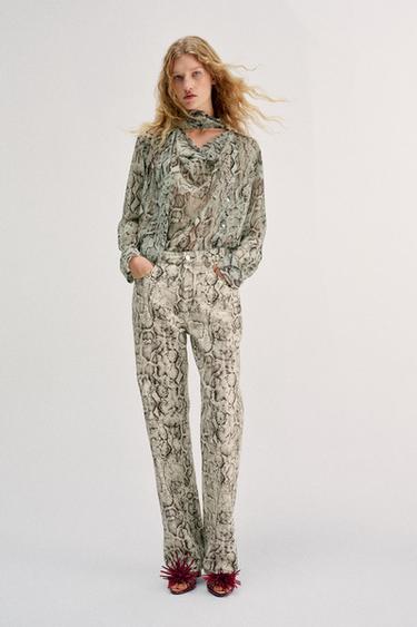 CAMISA ESTAMPADO ANIMAL - Serpiente de Zara
