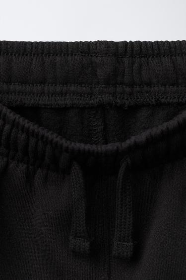 JOGGING TROUSERS WITH LABEL - Black by Zara - Image 2