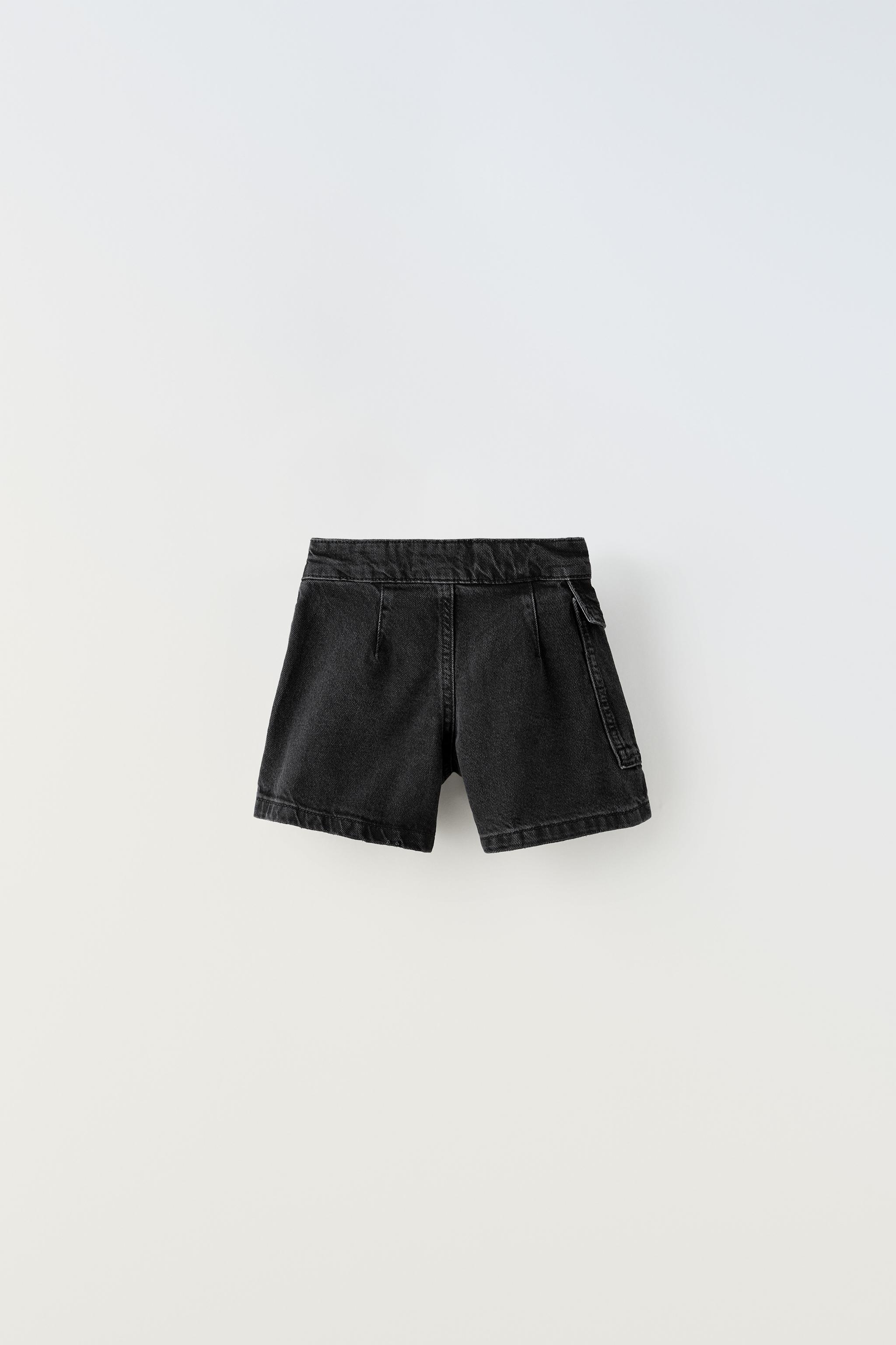 Short saia preto store zara