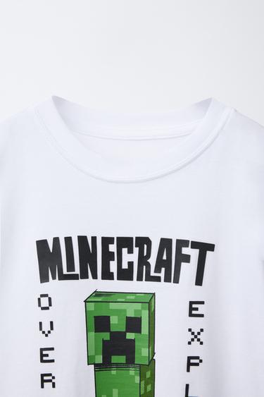 MINECRAFT © MOJANG AB. ™ PRINT T-SHIRT - White by Zara - Image 3