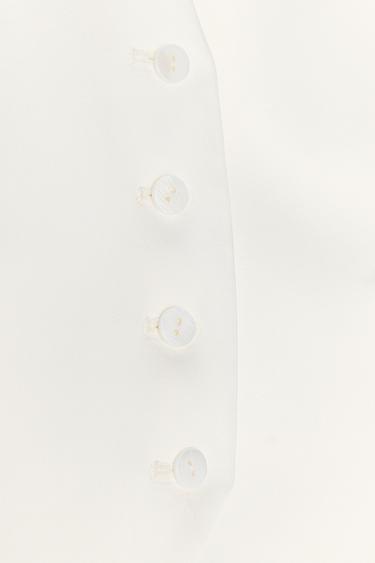 TOP GILET SATINÉ DOS NU - Blanc cassé de Zara - Image 6