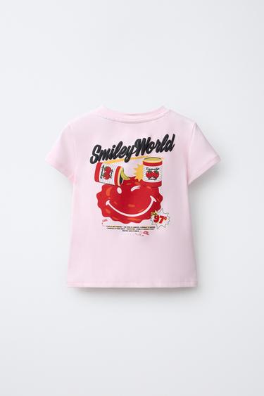T-SHIRT IMPRIMÉ TOMATE SMILEYWORLD ® - Rose de Zara - Image 1