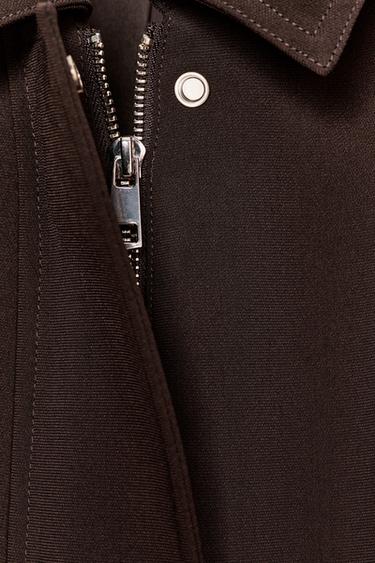 GILET WITH SHOULDER PADS AND ELASTIC HEM - Brown by Zara - Image 7