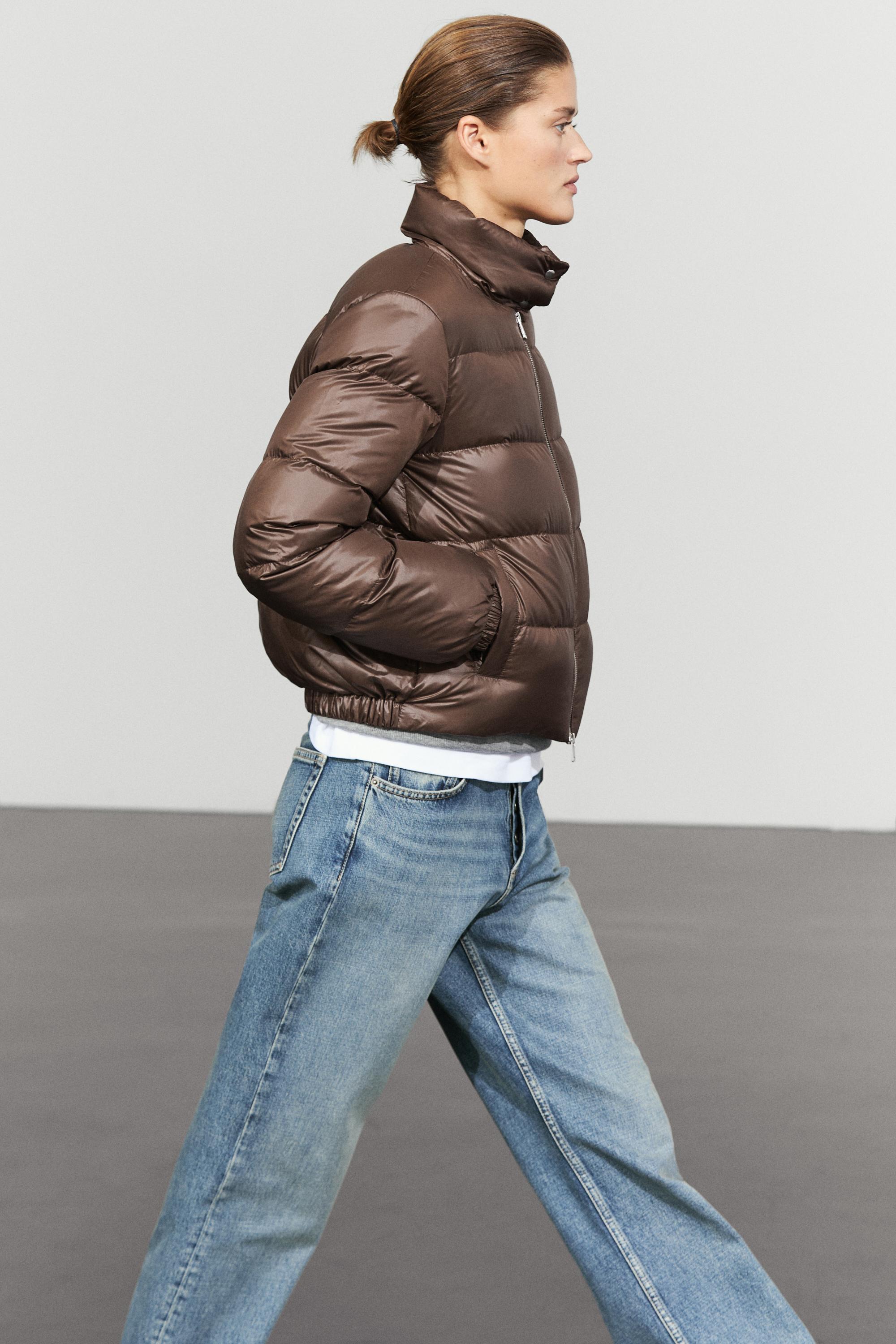 Stand collar down jacket