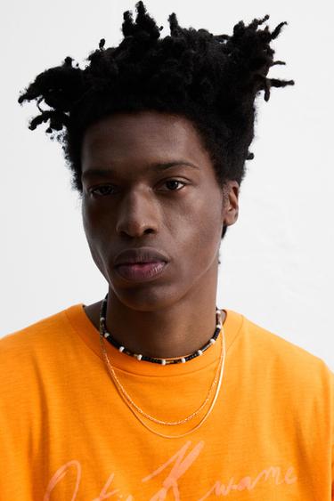 © OTIS KWAME KYE QUAICOE SIGNATURE T-SHIRT - Orange by Zara - Image 4