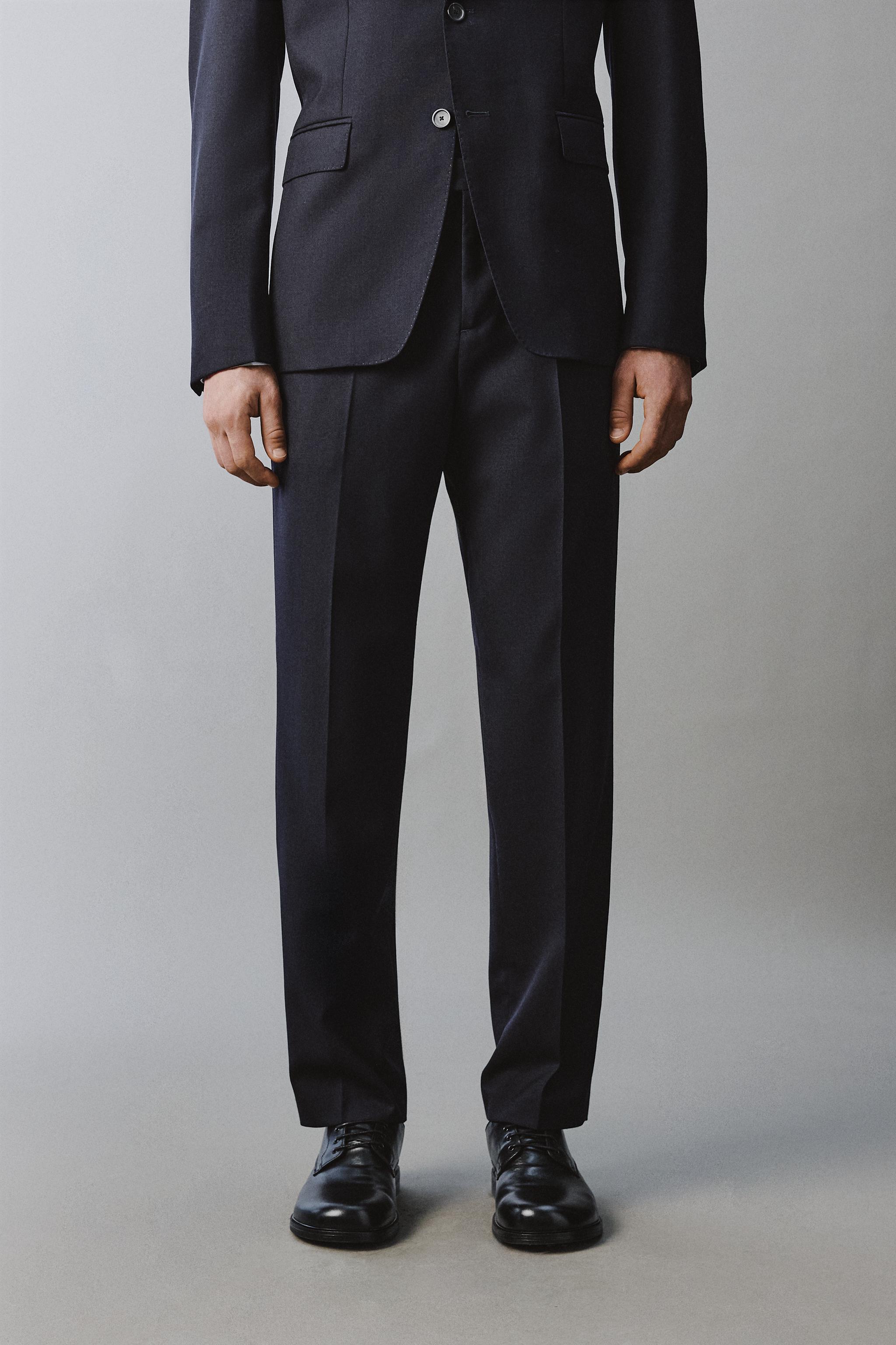 PANTALON DE COSTUME 100% LAINE