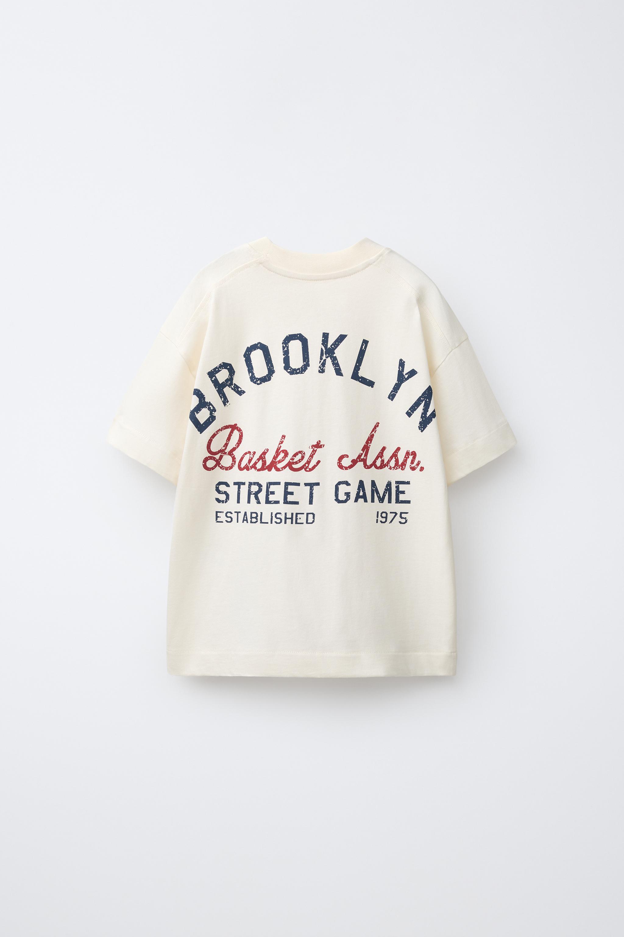 Детские футболки Zara BROOKLYN JOGGING T-SHIRT — фото 3