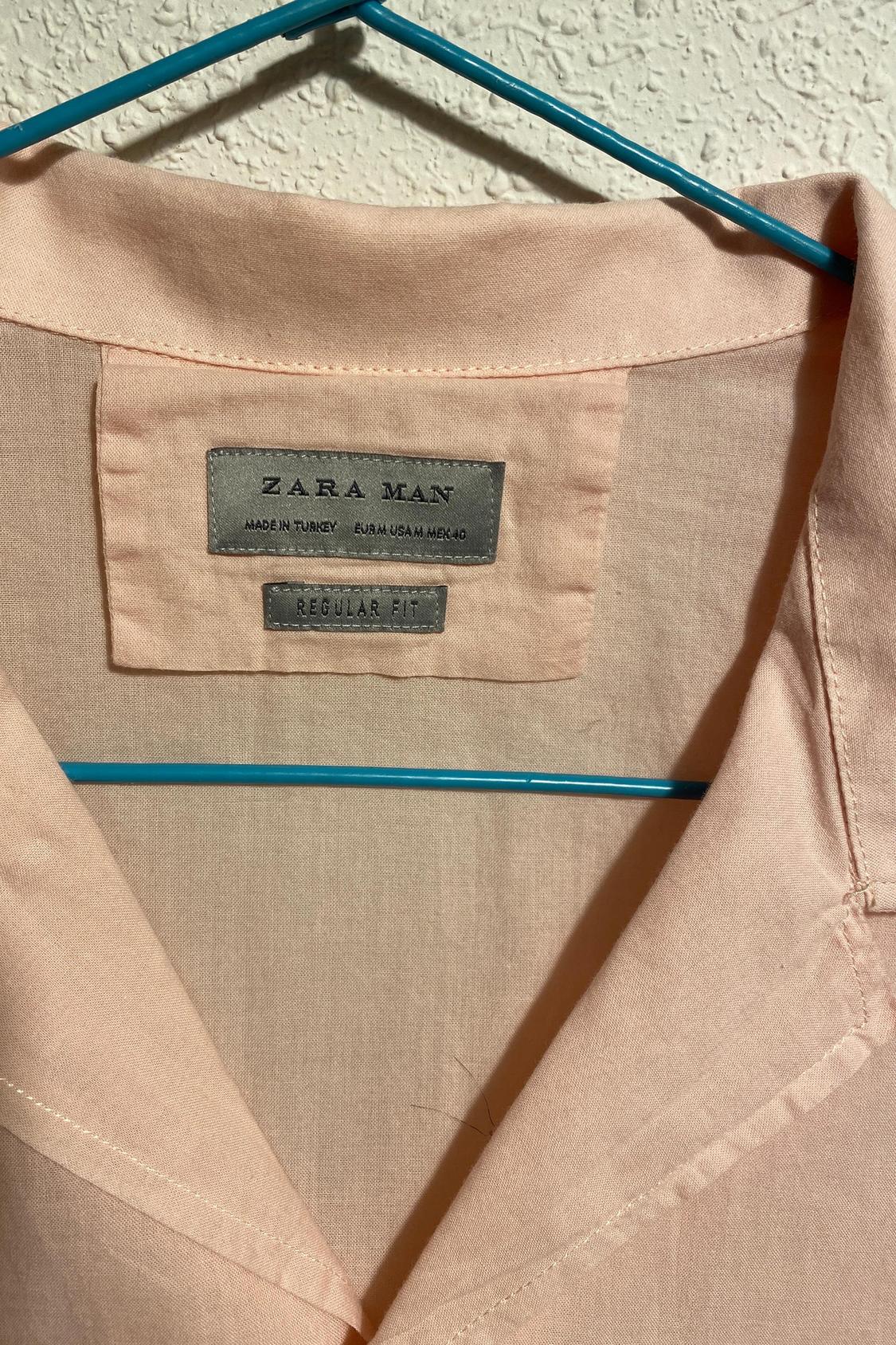 CAMISA CUELLO BOWLING ROSA ZARA MAN - Image 2