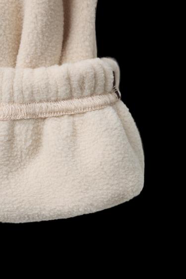 FLEECE JOGGERS WITH TRIMS - Mid-ecru by Zara
