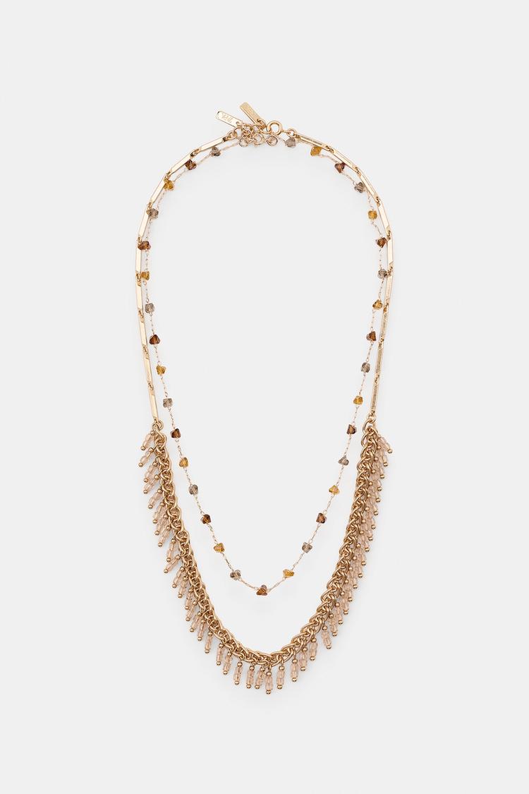 PAQUETE DE 2 COLLARES DE CADENA CON CUENTAS 2