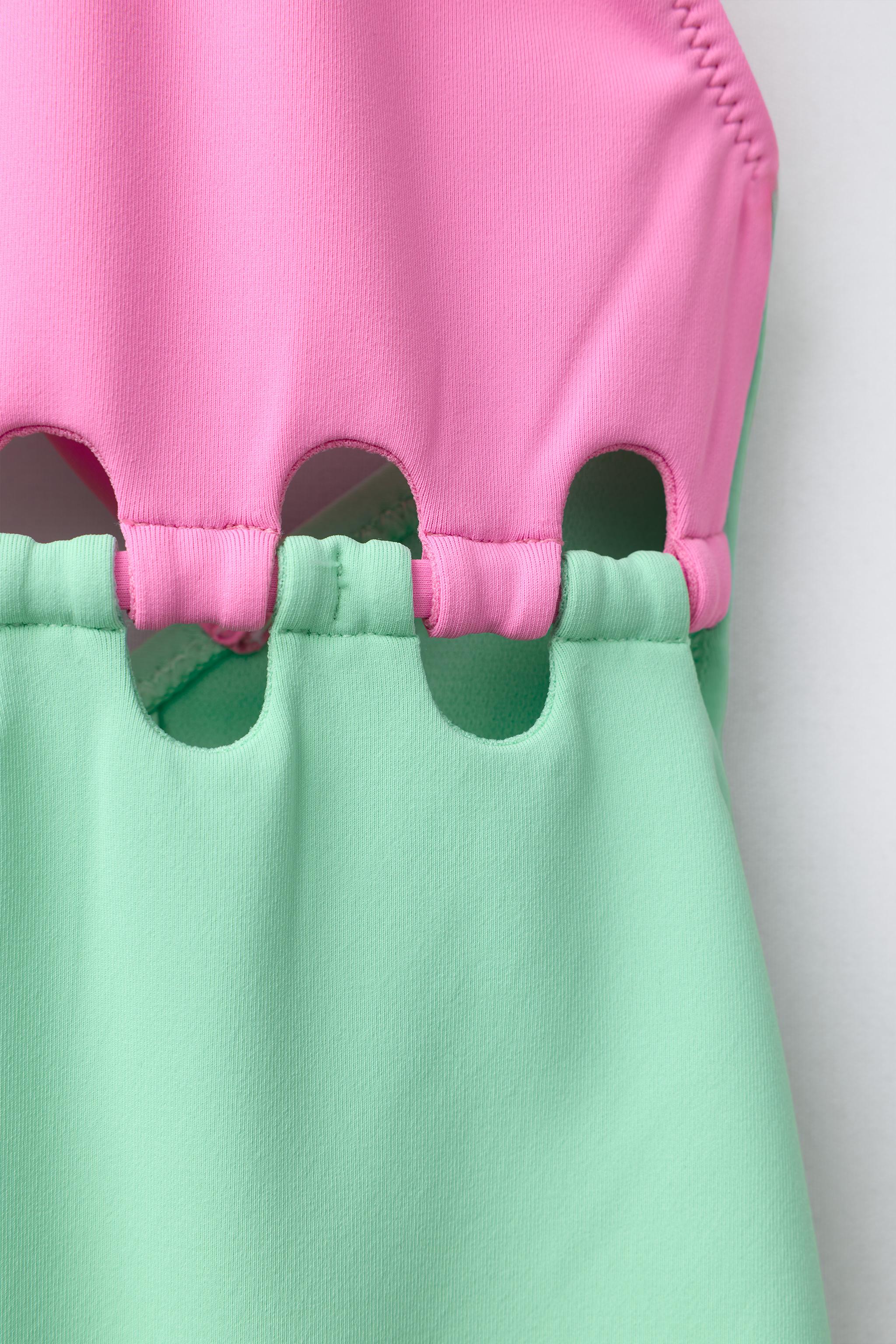 6-14 YEARS/ KNOTTED CUT-OUT SWIMSUIT