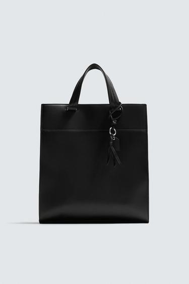 BOLSO LISO - Negro de Zara