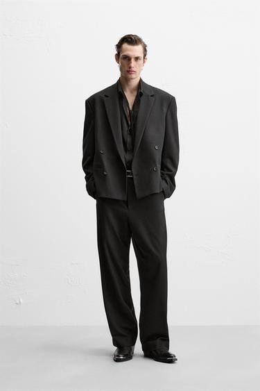 STRAIGHT VISCOSE TROUSERS - Black by Zara - Image 0