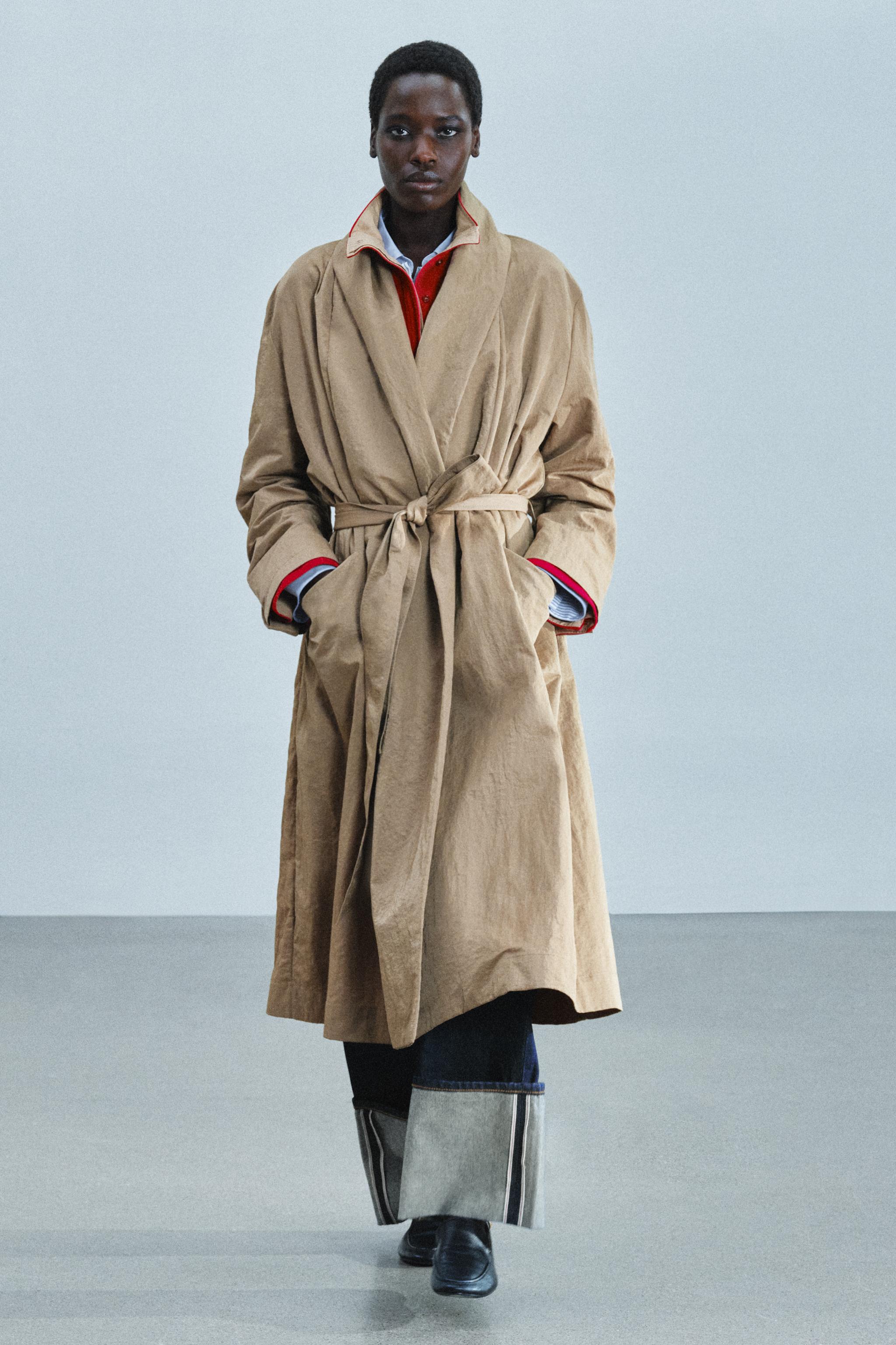ZW COLLECTION BELTED TRENCH COAT