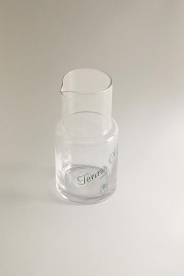 GLASS TENNIS JUG - Green by Zara - Image 1