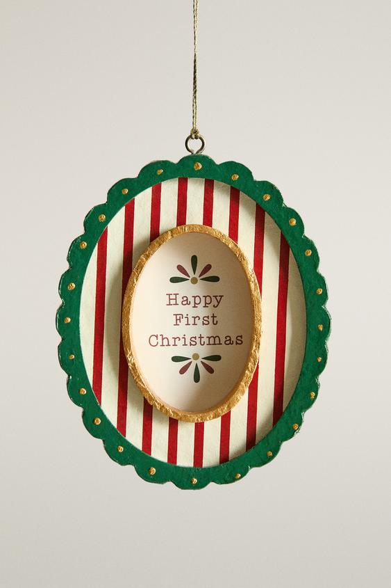 CHRISTMAS TREE PHOTO FRAME ORNAMENT - Multicoloured by Zara - Image 0